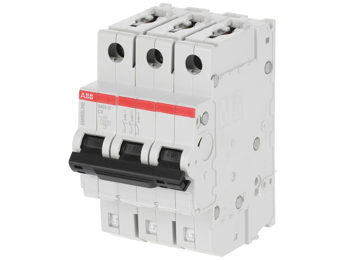 Leitungsschutzschalter SMISSLINE TP S 3×4A C 10kA
