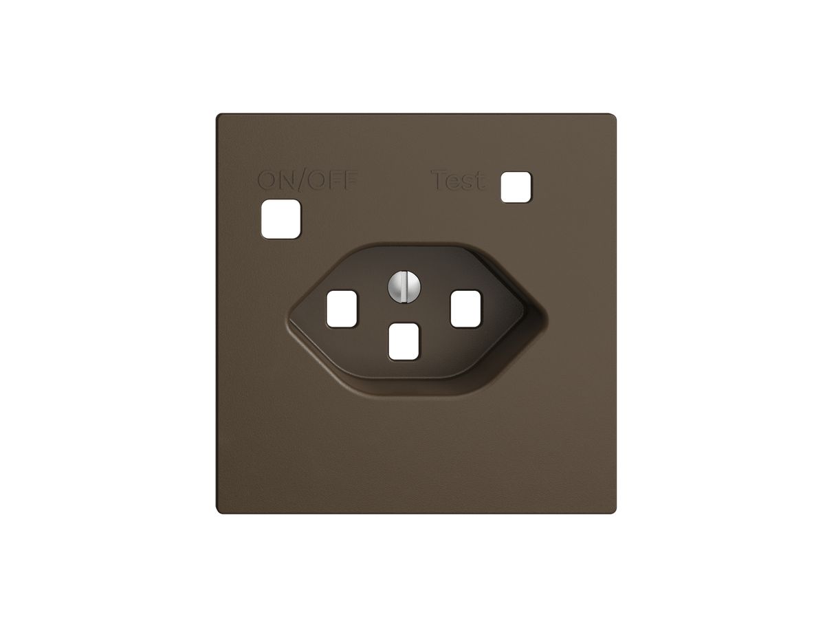 Frontset EDIZIOdue zu FI-Steckdose F, T23, coffee