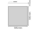 LED-Panelleuchte LEDVANCE BIOLUX 600 40W 4600lm 2700…6500K DALI weiss