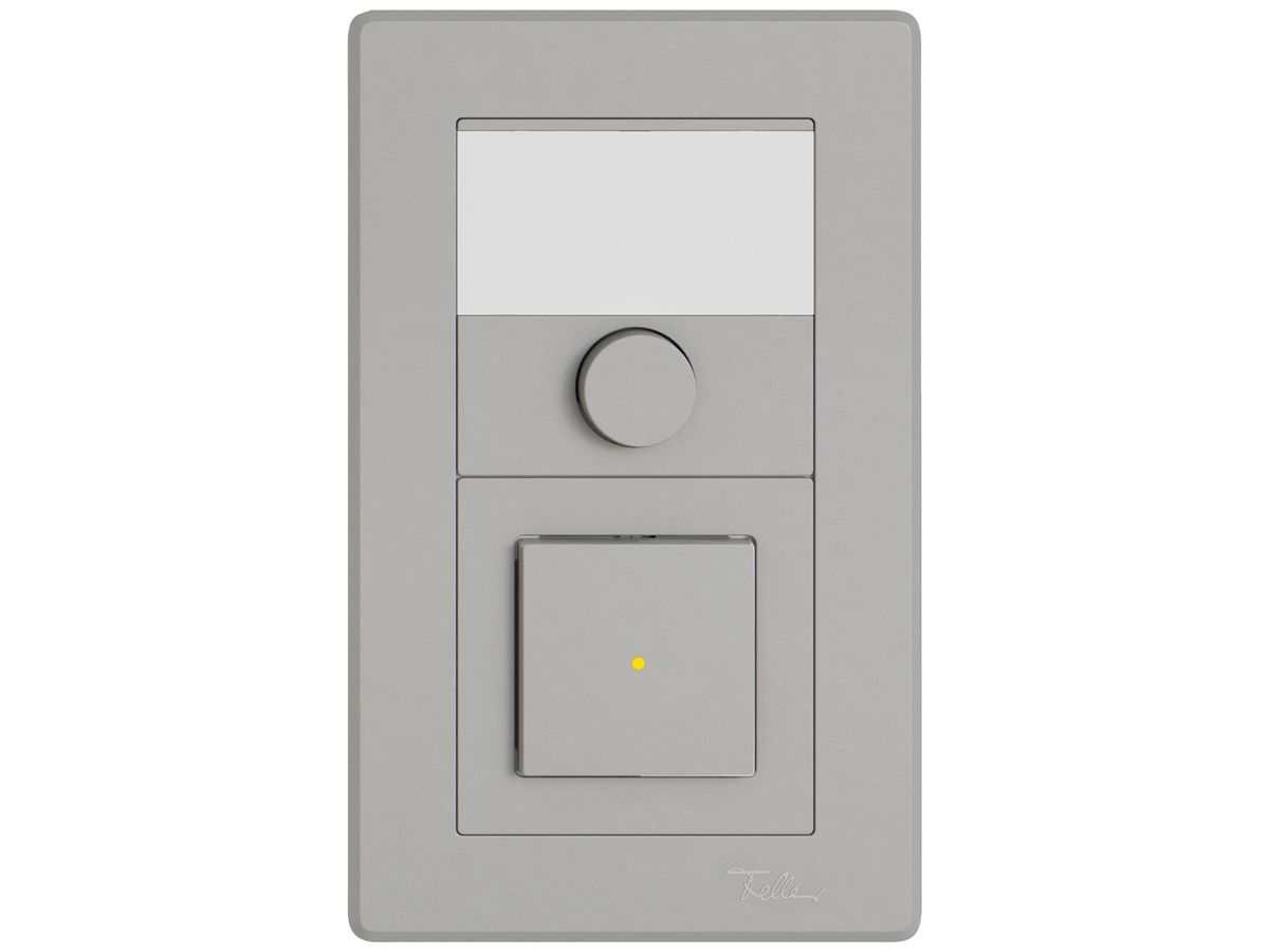 UP-Kombination EDIZIO.liv SNAPFIX® 2×1 156×96mm Schliesser+Wechsler bel.hellgrau