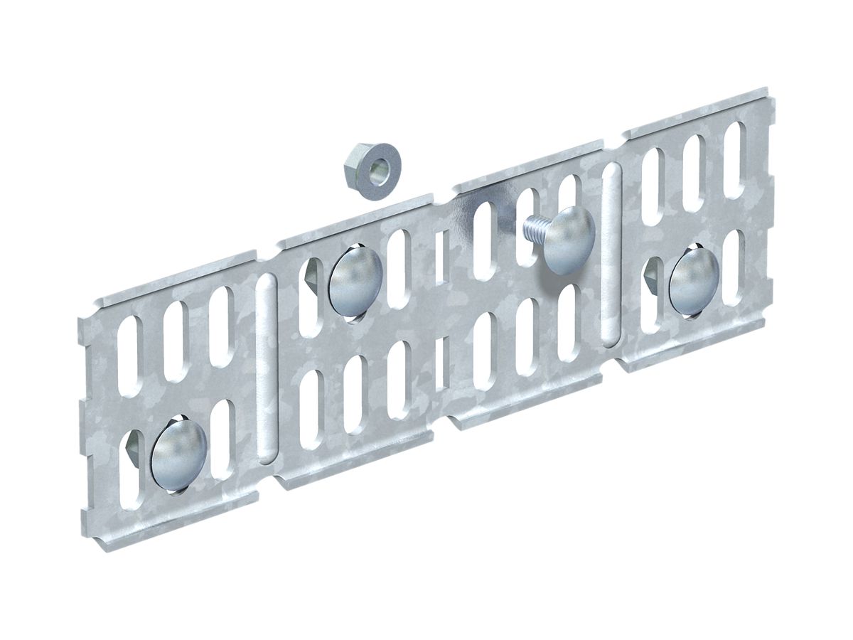 Winkelverbinder Bettermann 60×200mm zu MKS-Kanal verzinkt