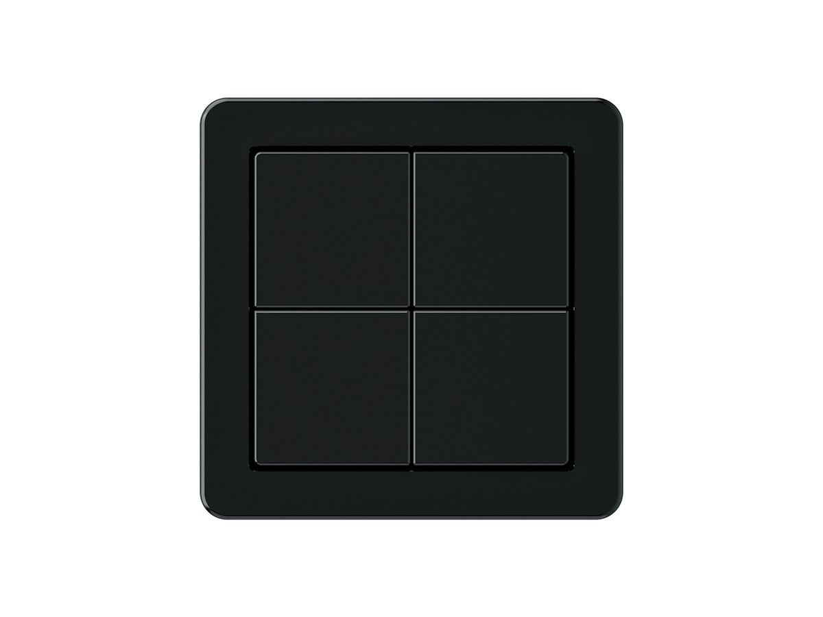KNX-Taster Hager BA basico A 4-fach 58×58mm schwarz