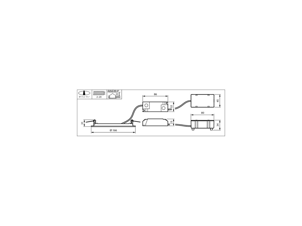 LED-Downlight CoreLine Slim DN145B LED10S/830 PSU II WH