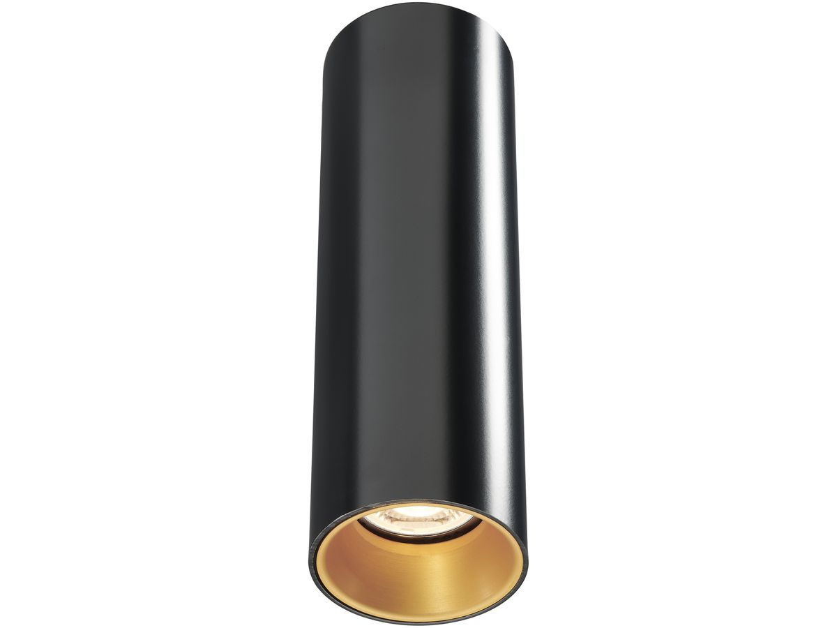 LED-Deckenleuchte TubiXx 14W, 940, 1361lm, Ø80×250mm, schwarz-gold
