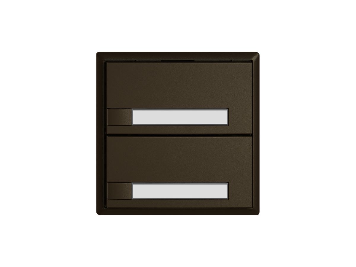 KNX-Taster RGB EDIZIO.liv SNAPFIX® Temperaturfüh.o.LED Pap.2×T 1-Tbed.br