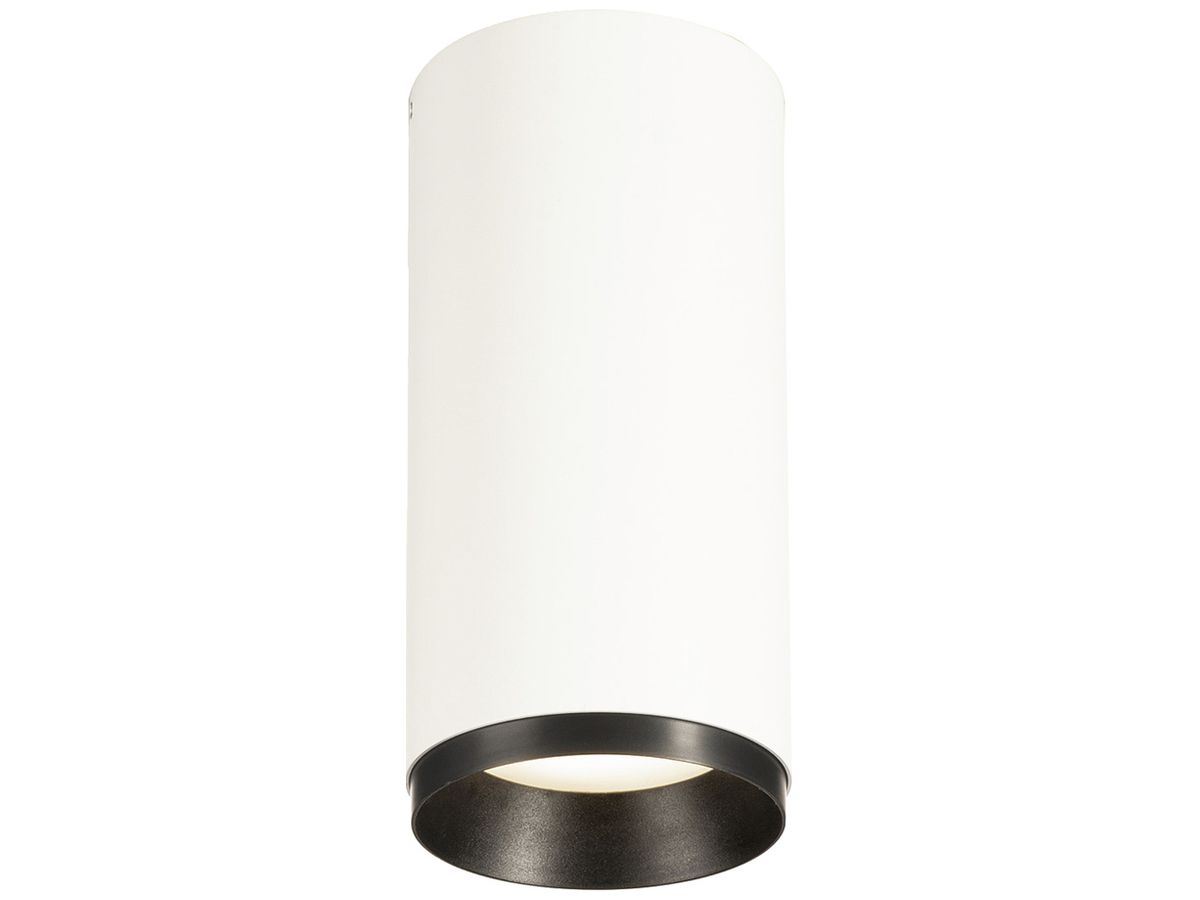 LED-Deckenleuchte SLV NUMINOS M PHASE 20W 2120lm 4000K 36° Ø85×185mm weiss