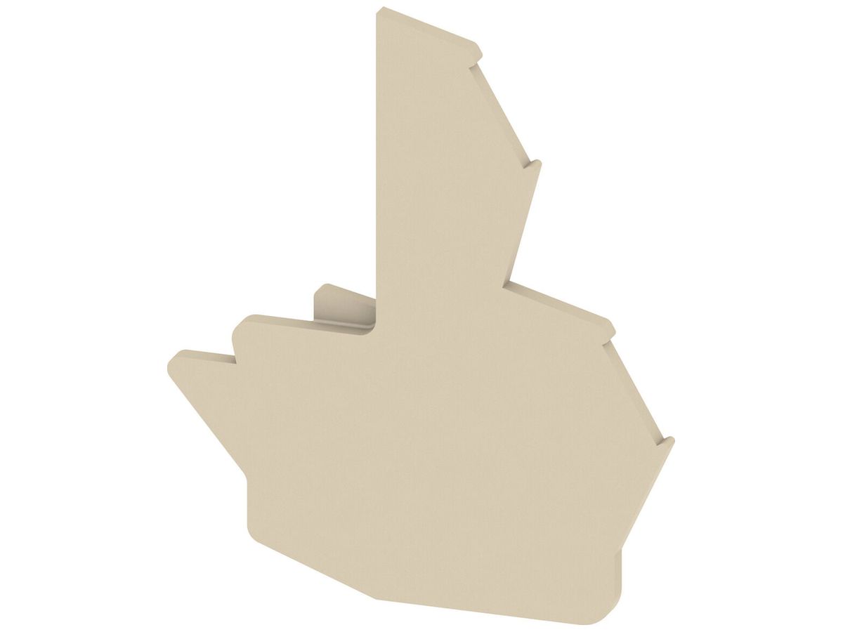 Abschluss-/Zwischenplatte Weidmüller TEAP DLD2.5 DB 28.77×33.97mm beige