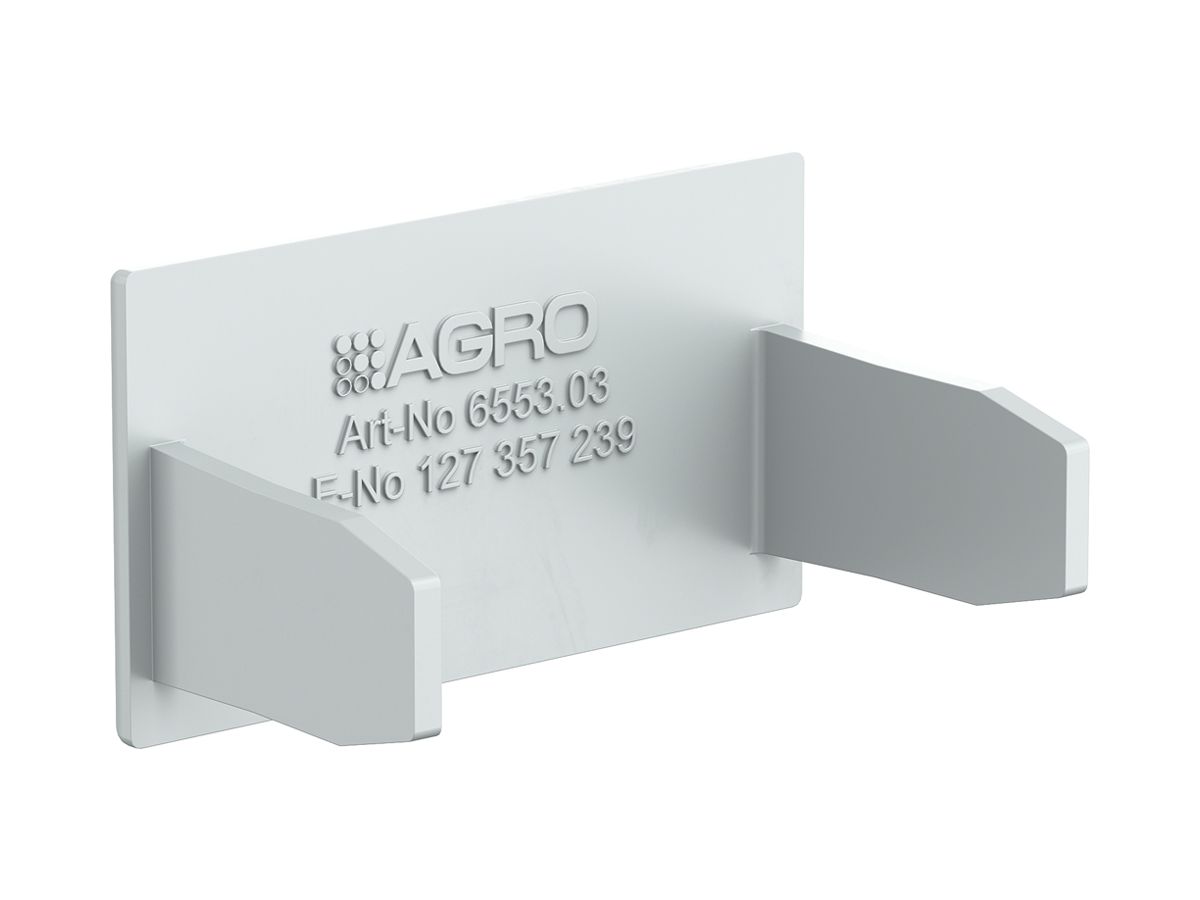 Abschlussplatte AGRO zu Installationskanal 6553 grau