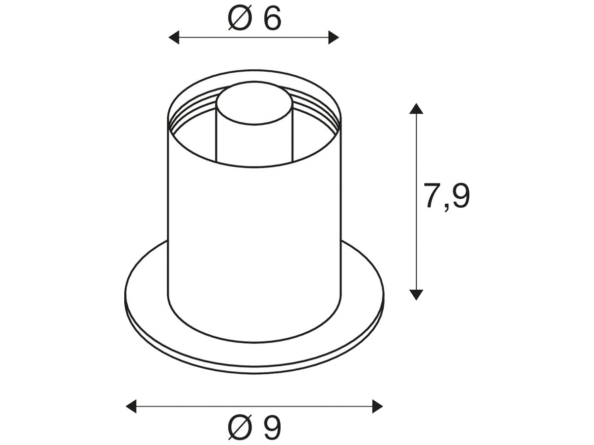 Tischleuchte SLV VARYT E14 1×6W Schalter Ø90×90mm Kupfer