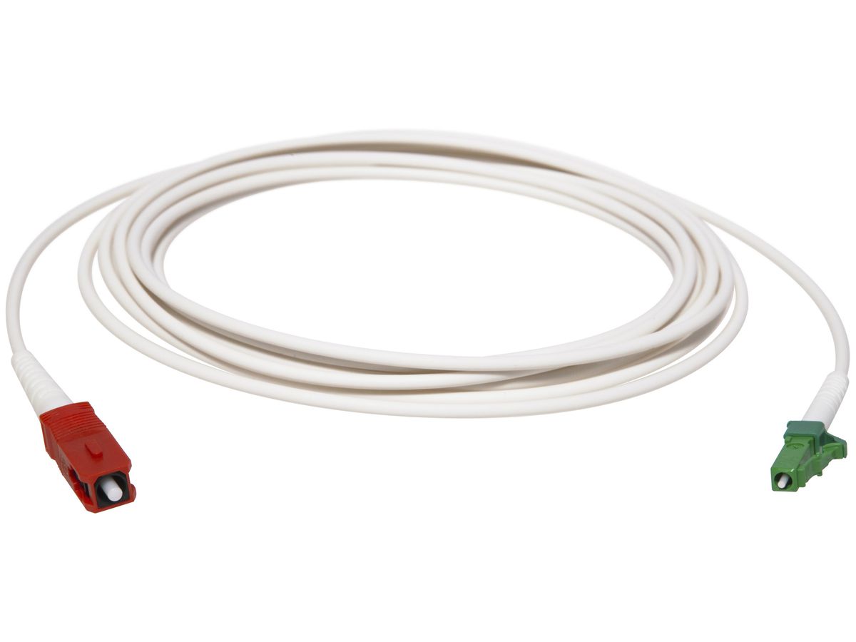 Patchkabel LWL CeCoNet FTTH XGS-PON, LC/APC ↔ SC/UPC, G.657.A2/B3 1×OS2, 10m