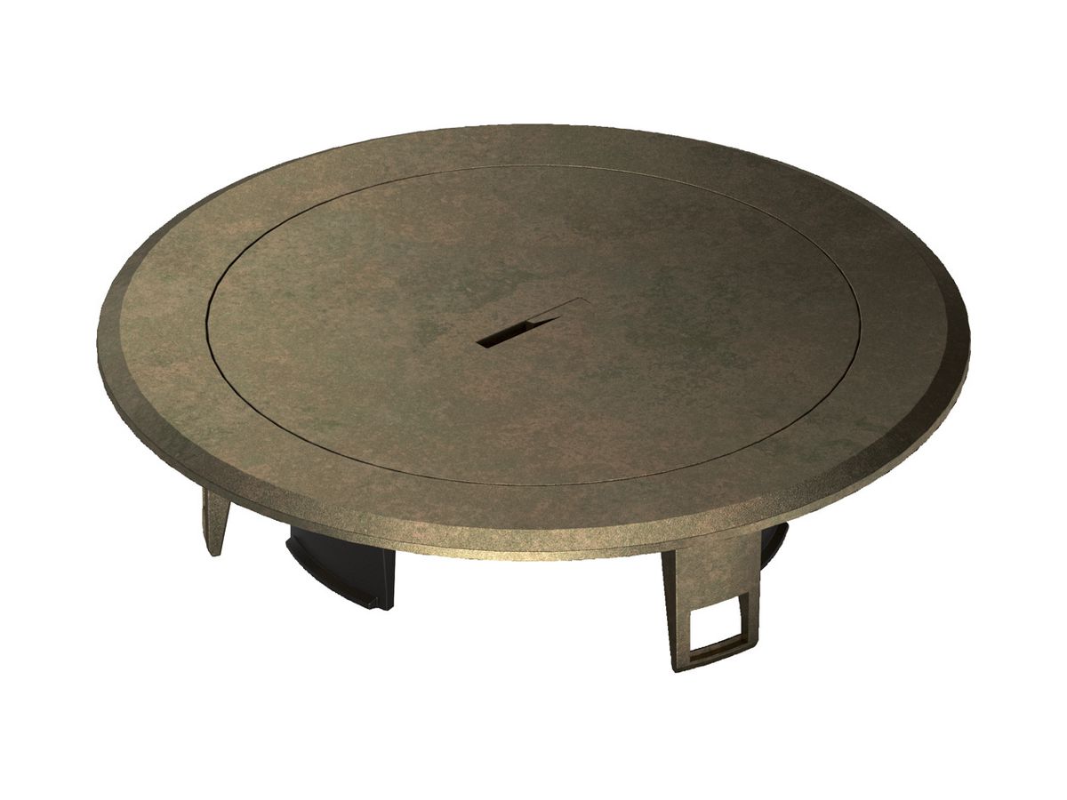Deckel Hager für BSR02 Metal Messing