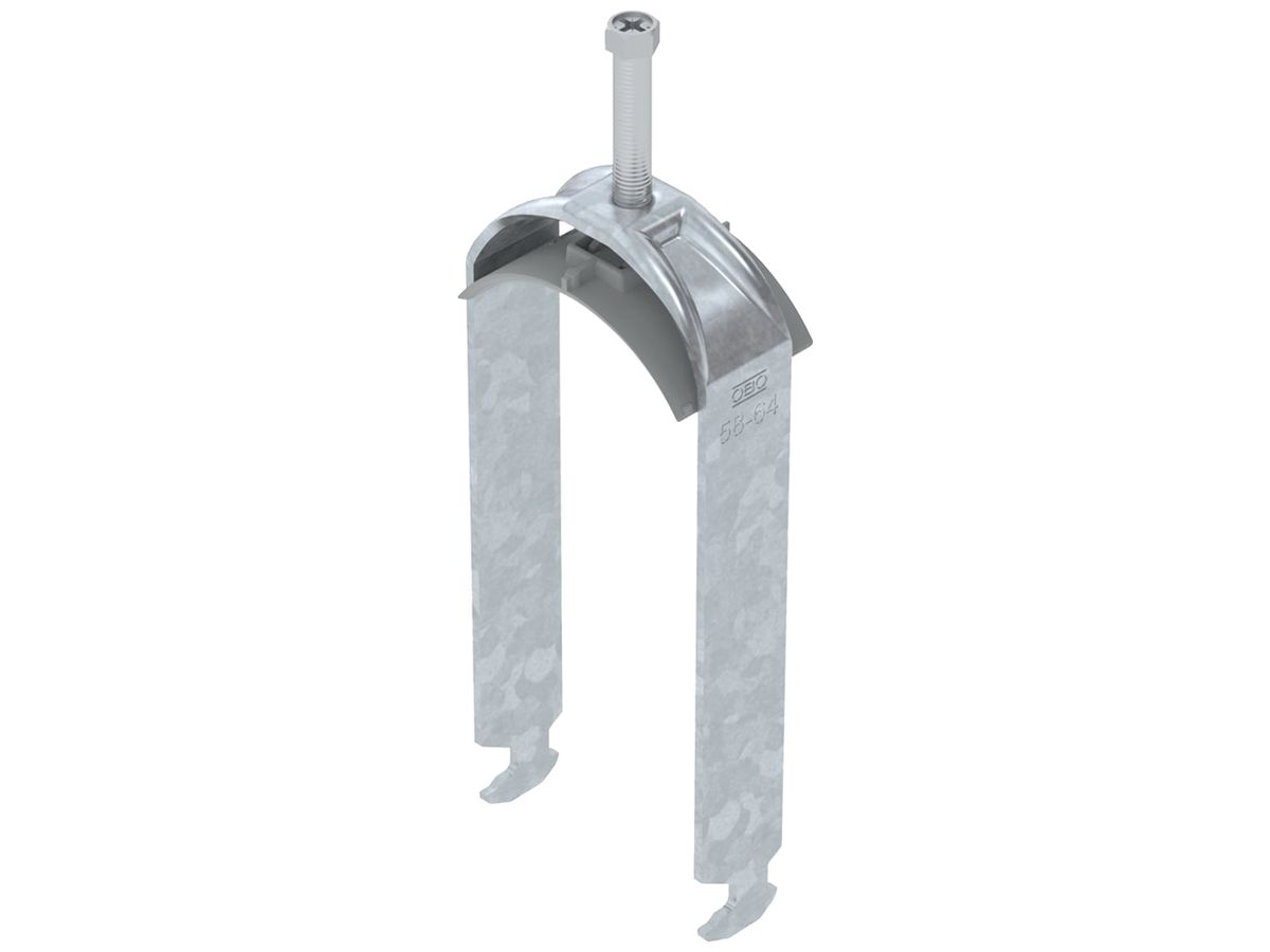 Schnellverleger BET 2056 H-Fuss Kunststoff 58…64mm 2×Kabel Stahl tfZn