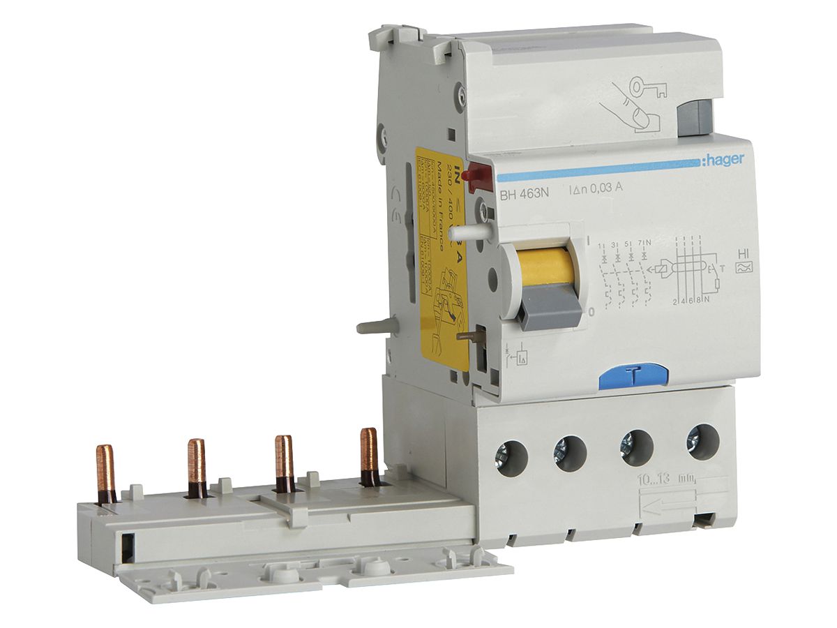Fehlerstrom-Block Hager 4 230…400V 0.03A A 63A