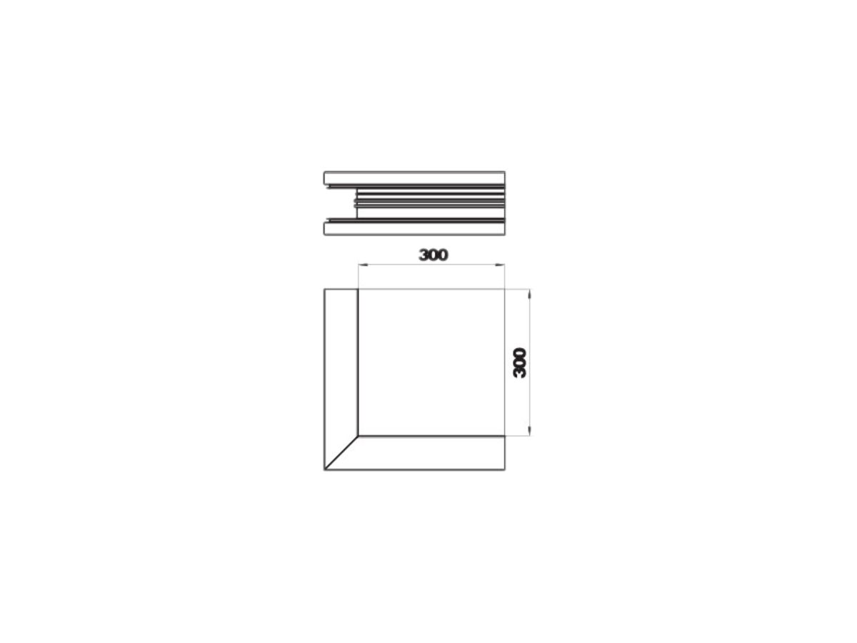 Ausseneck Bettermann GEK-A 70×130mm alu