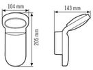 LED-Wandleuchte ESYLUX OL WL 100 OP 9.5W 3000K weiss