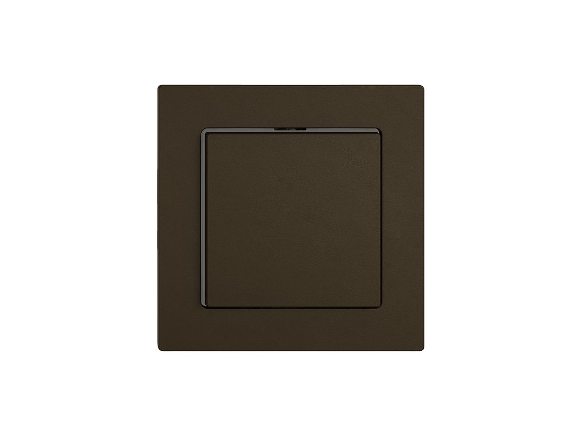 Montageset EDIZIO.liv SNAPFIX® f.Schalter&Taster m.1 Knopf m.Seitenlinse br