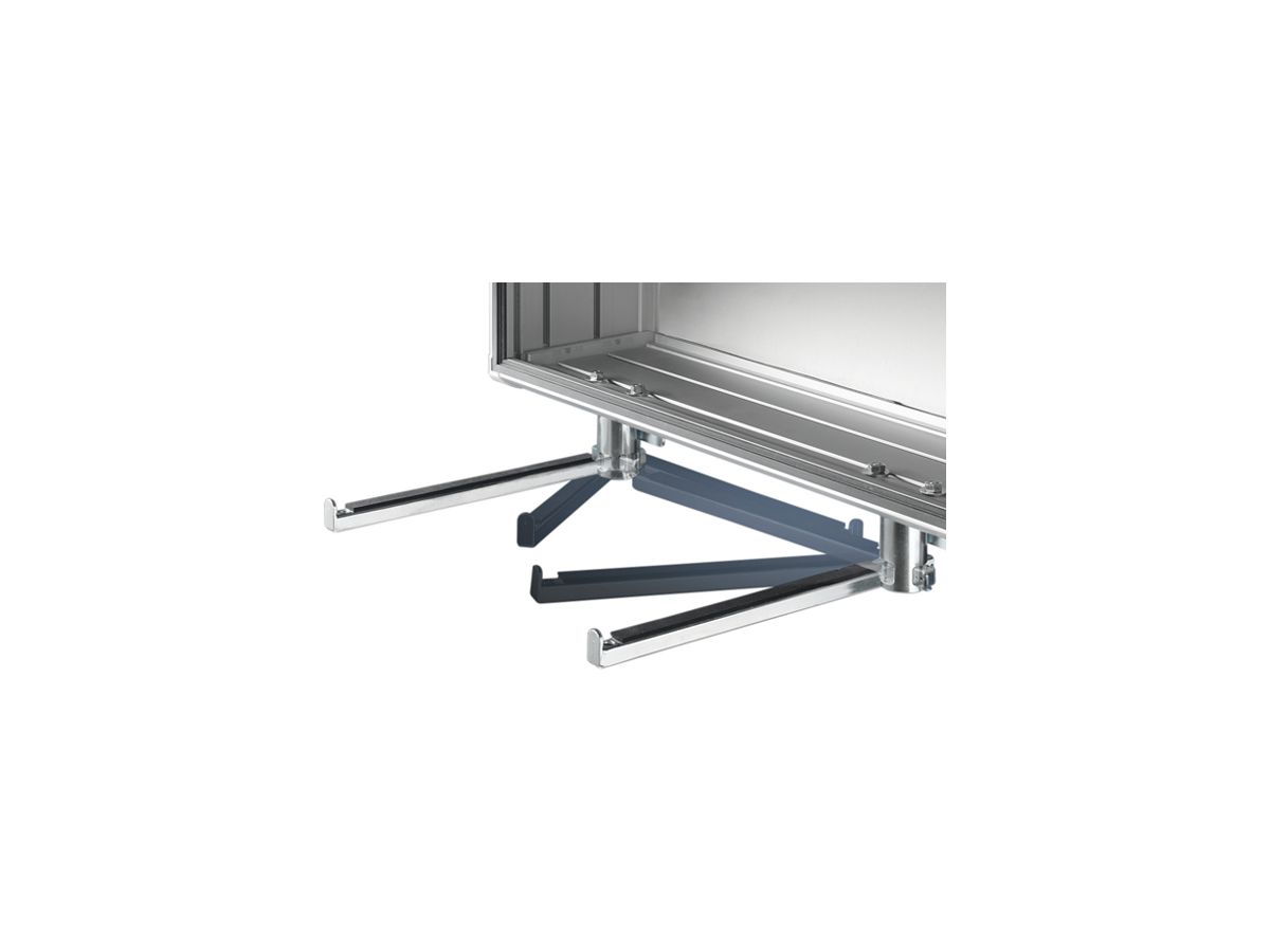 Ablage Rittal CP 6514.200 278×69×33mm für Standard-Tastatur grau 2Stk