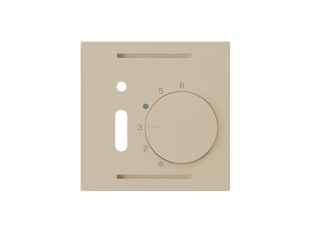 UP-Frontset kallysto beige für Raumthermostat mit Schalter