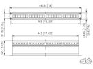 Patchpanel 19" H-LINE M, 24-Port Keystone leer geschirmt 1HE, Edelstahl