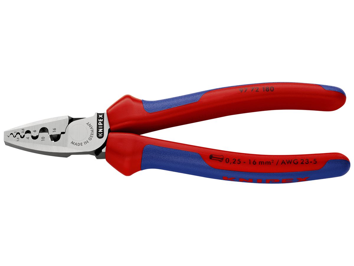 Crimpzange KNIPEX für Aderendhülsen 180mm