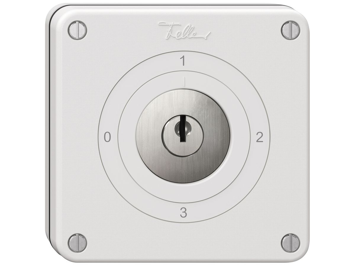 UP-Schlüsselschalter NEVO SNAPFIX® Umschalter 16A 400V 0-1-2-3 ws