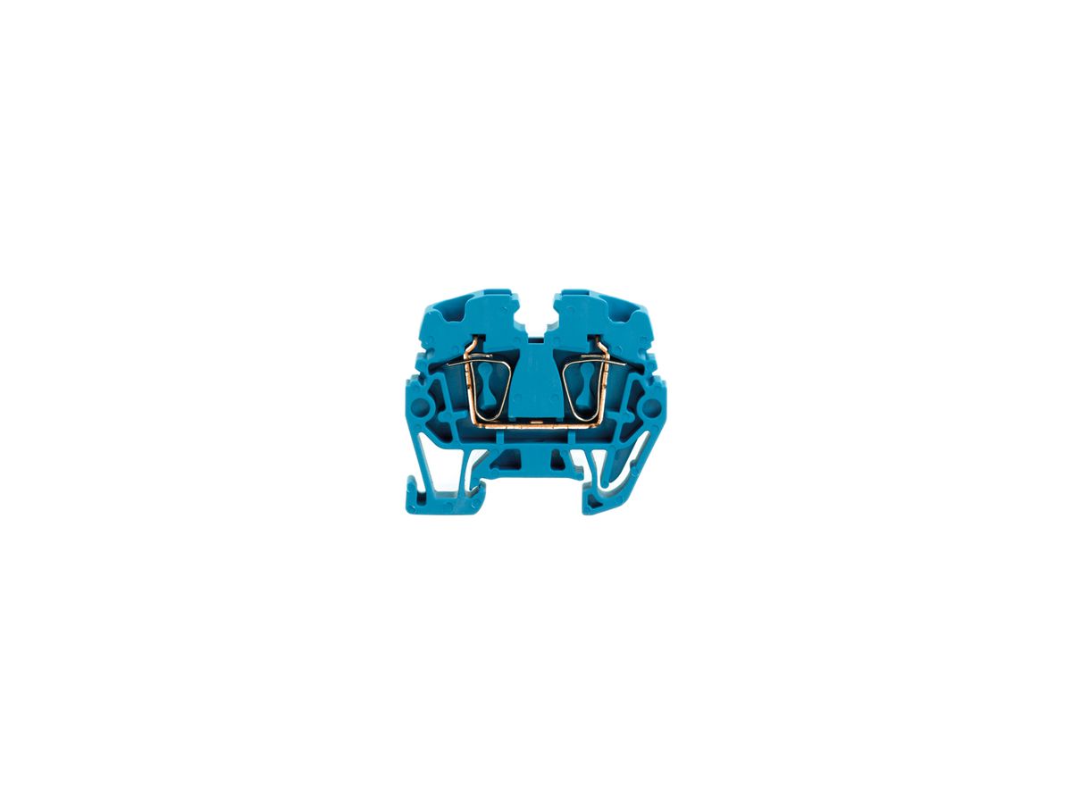 Durchgangs-Reihenklemme Weidmüller ZDUA Zugfeder 2.5mm² TS15 blau