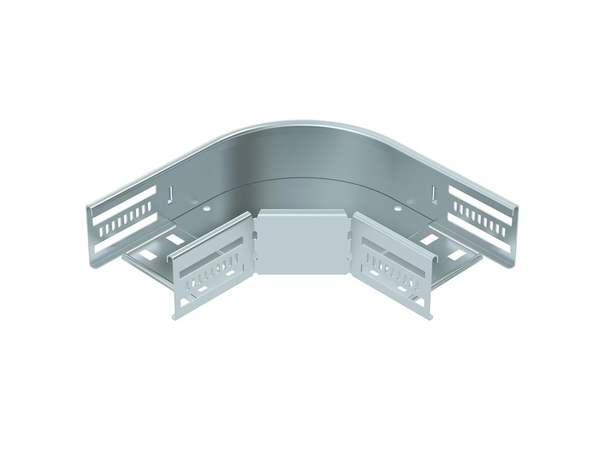 Bogen BET RB 90° 60×100mm Stahl bandverzinkt