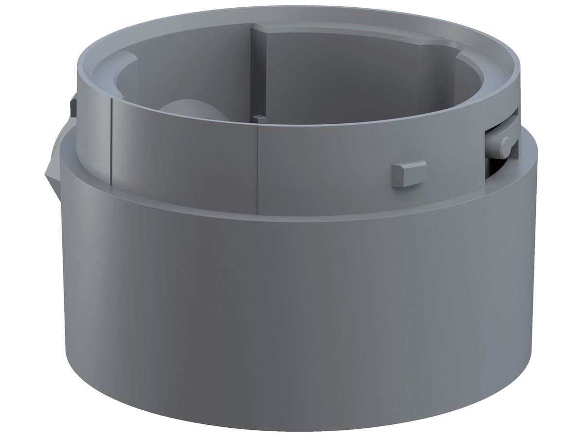 Adapter WERMA Midi BM, für Signalsäule, Kabelverschraubung, grau