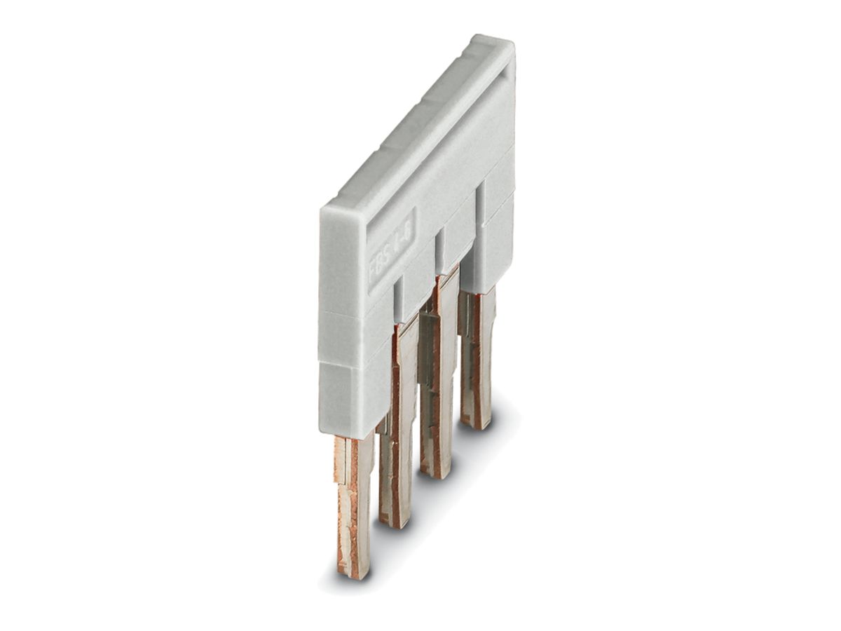 Steckbrücke 6mm 4L grau CLIPLINE