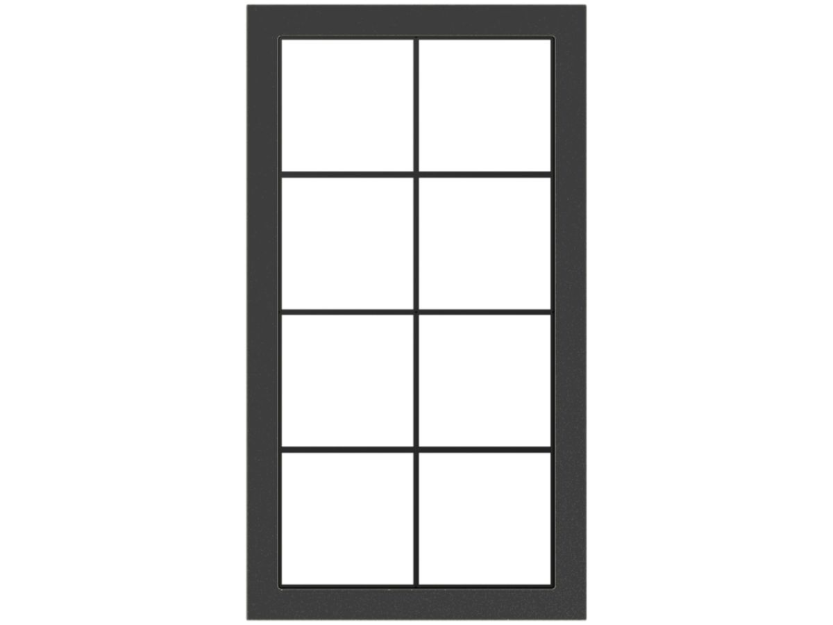 Abdeckrahmen SIDUS 4×2 schwarz