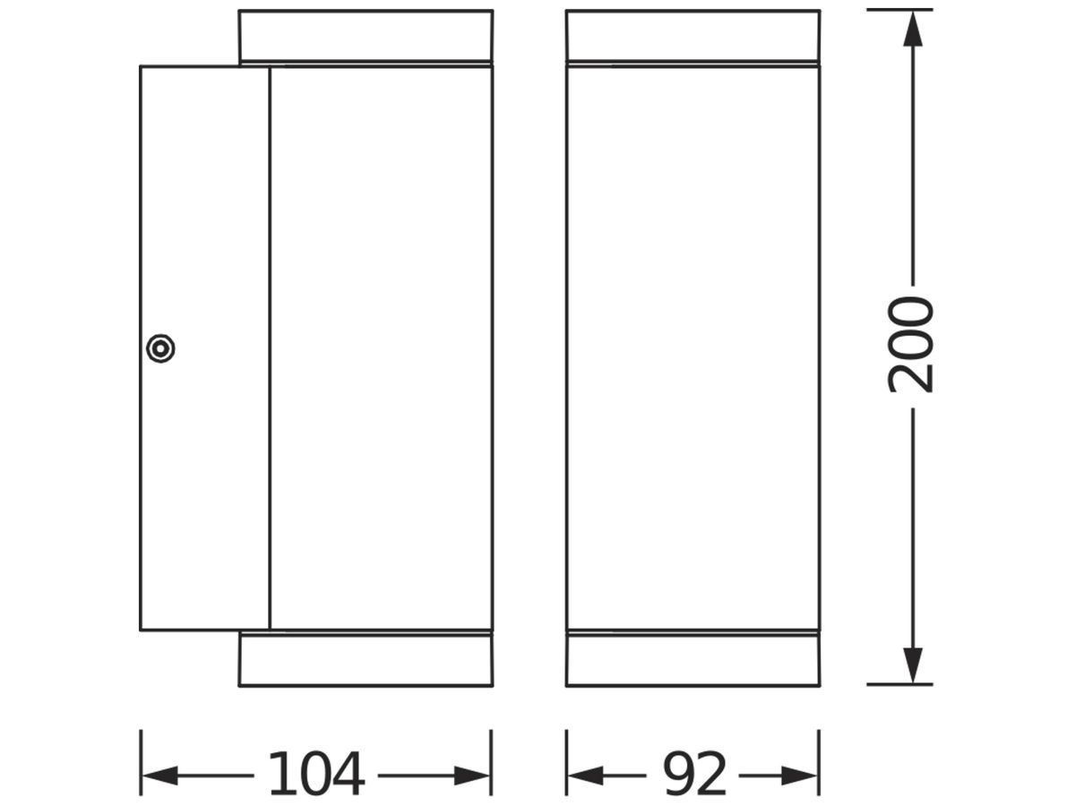 Wandleuchte LDV ENDURA CLASSIC BEAM UPDOWN GU10 Aluminium anthrazit