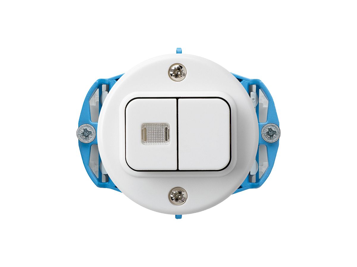 Einsatz zu UP-Leuchtdruckschalter basico A-R+3/1L weiss 1 Linse