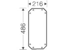 Montageplatte 486×216 Enystar zu App.-Gehäuse Gr.3 und 4