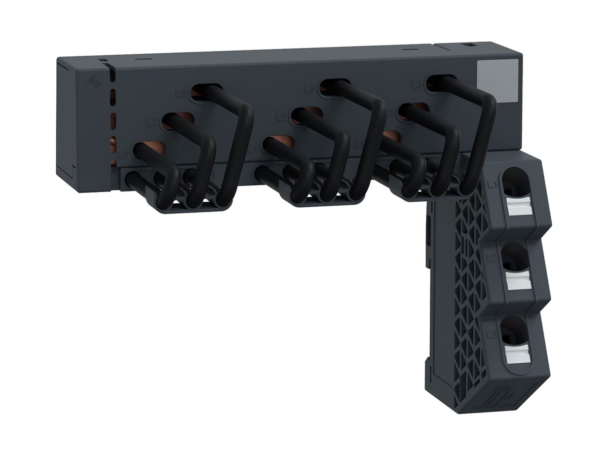 Sammelschienenverbinder TeSys 3P 3Ph 63A 158mm schwarz