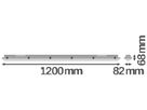 LED-Feuchtraumleuchte LDV DP S 32W 4400lm 4000K 1200mm grau