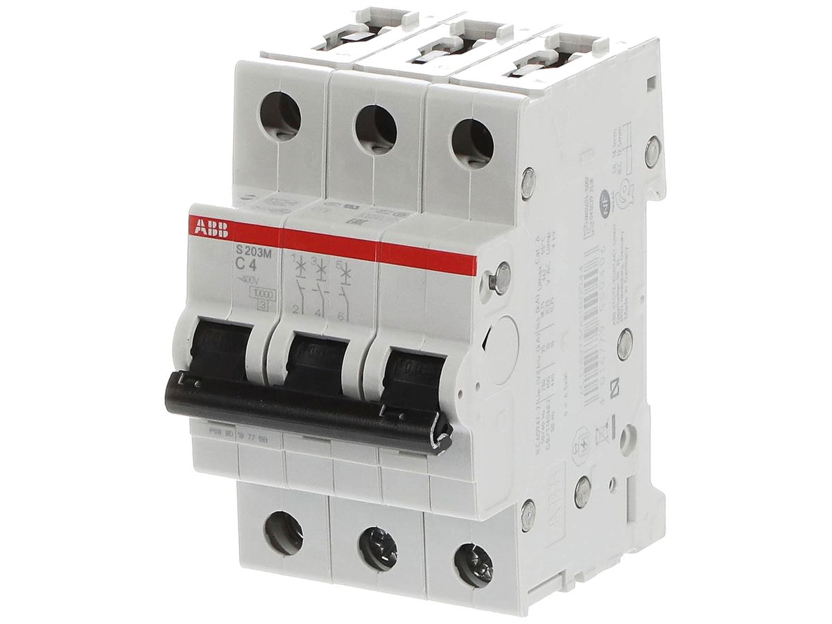 Leitungsschutzschalter ABB S203M-C4 4A C 10kA