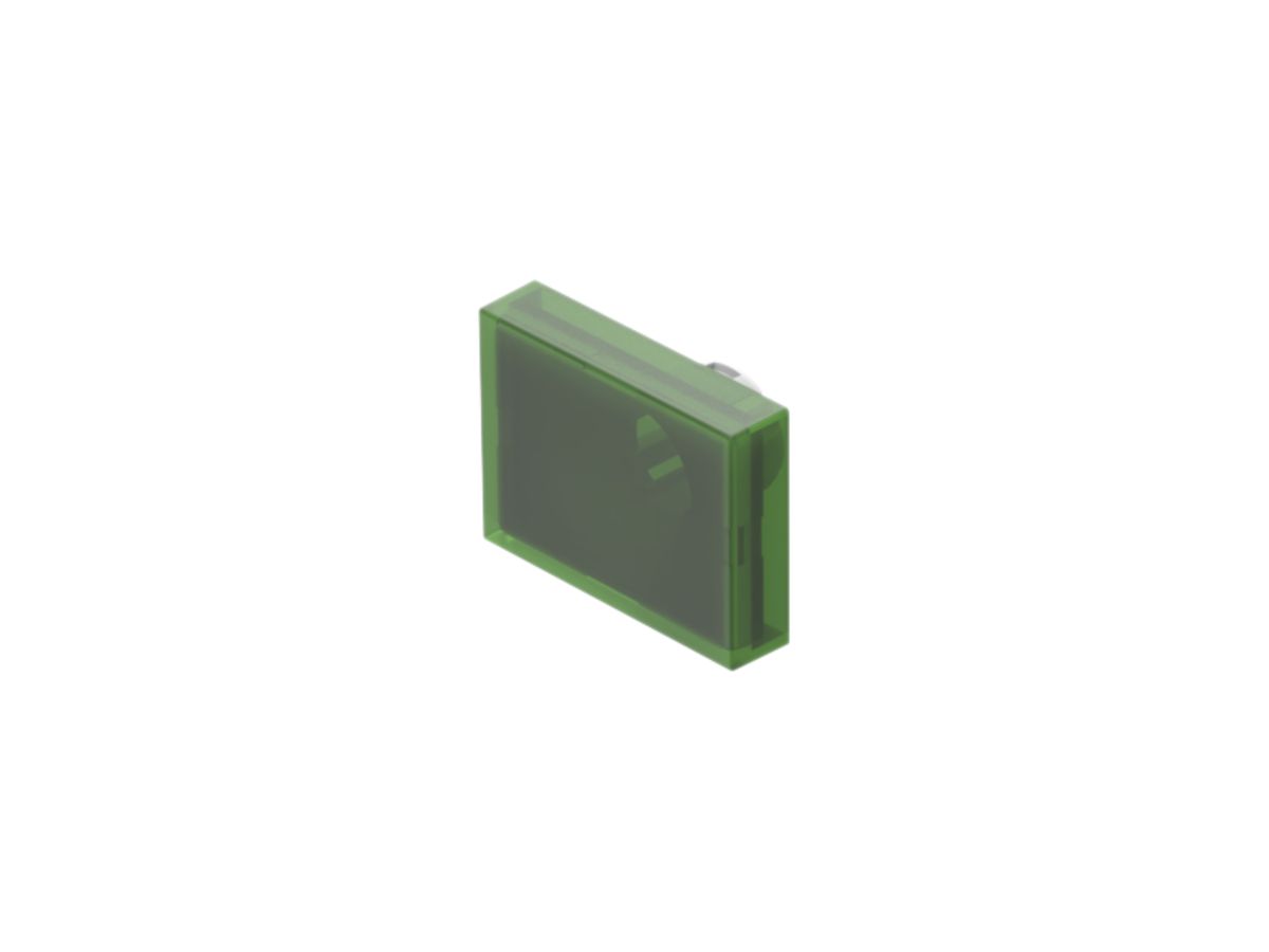 Druckhaube EAO61 18×24mm flach transparent, grün