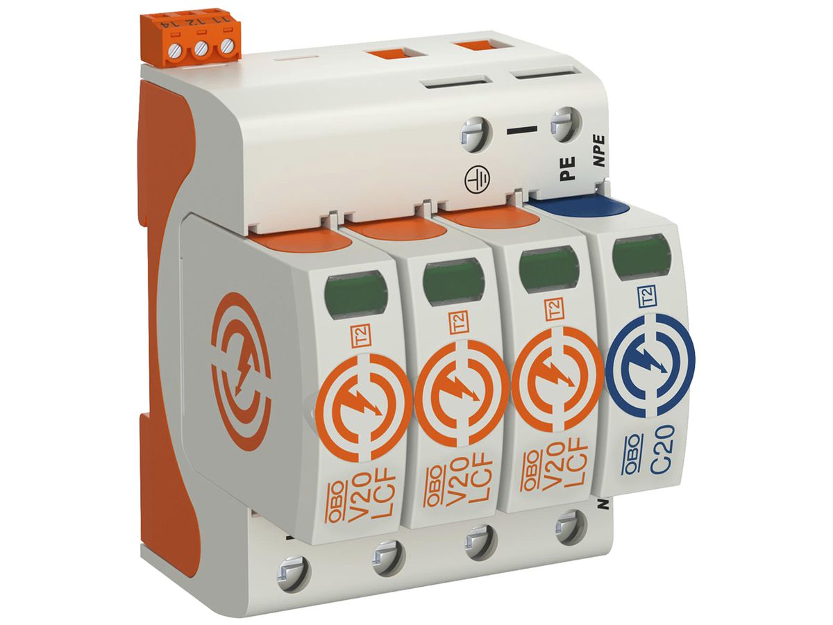 Überspannungsableiter Bettermann SurgeController V20-LCF-3+1+FS-2