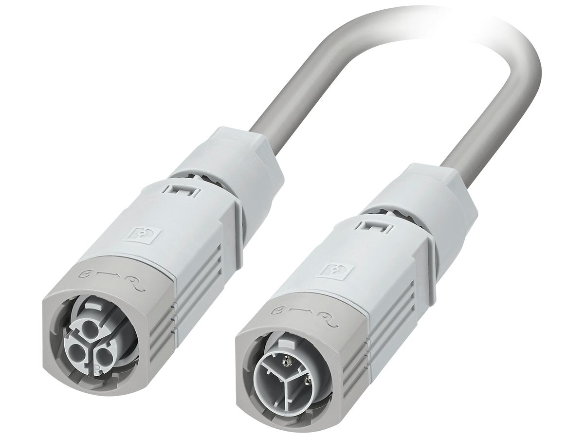 Verbindungskabel PX IPD PL 3P 2.5mm² 450V 16A 1000mm lgu Stecker Buchse