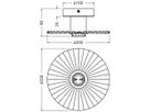 Deckenleuchte LEDVANCE Decor Plisse E27 1×15W Ø200×200×90mm grau