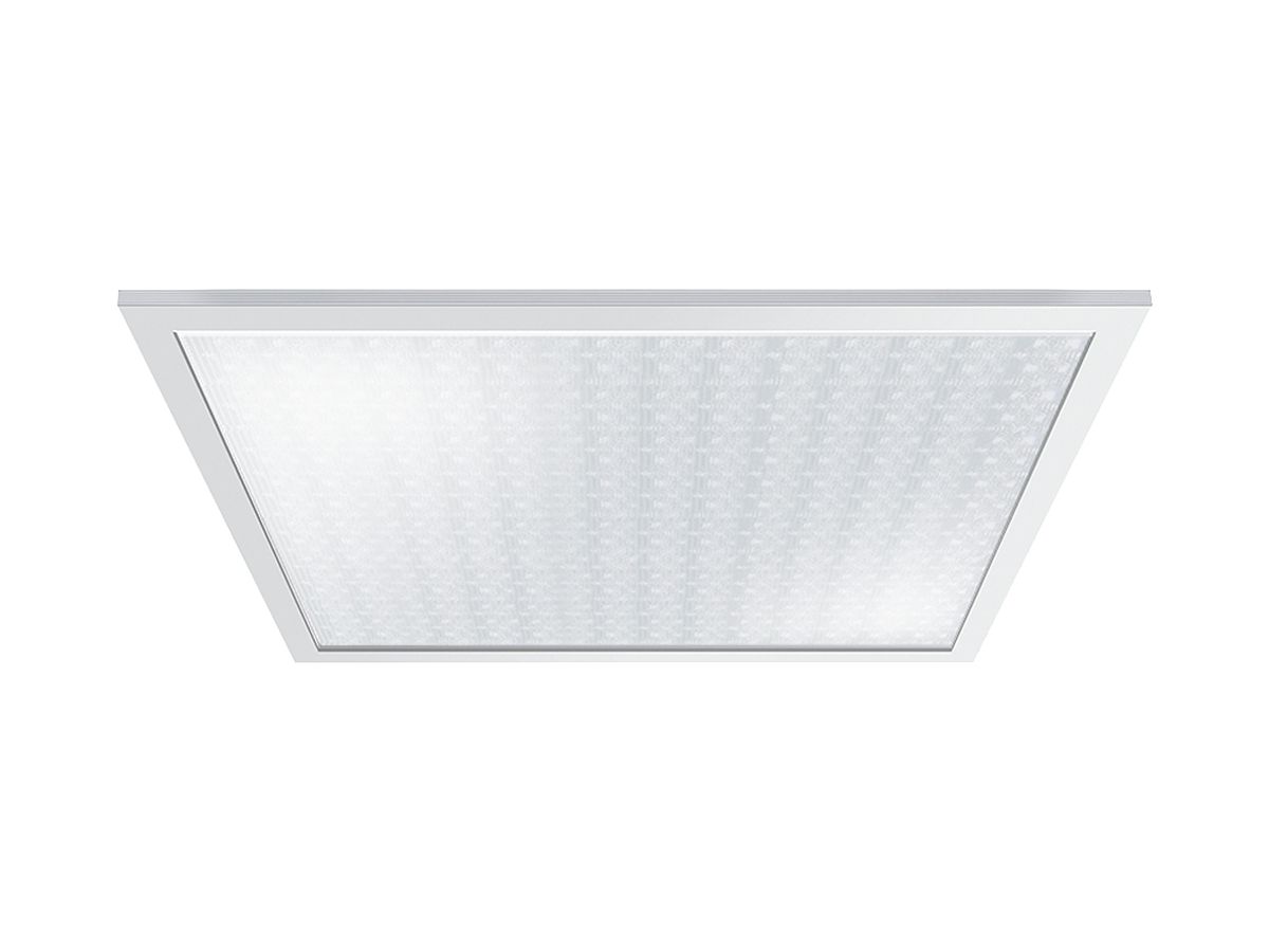 EB-LED-Deckenleuchte ESYLUX STELLA, DALI, 36W 4000K 625×625mm IP20 prism.weiss