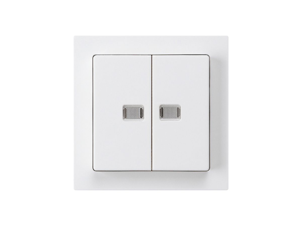 Frontset kallysto weiss mit 2 Linsen 60×60mm