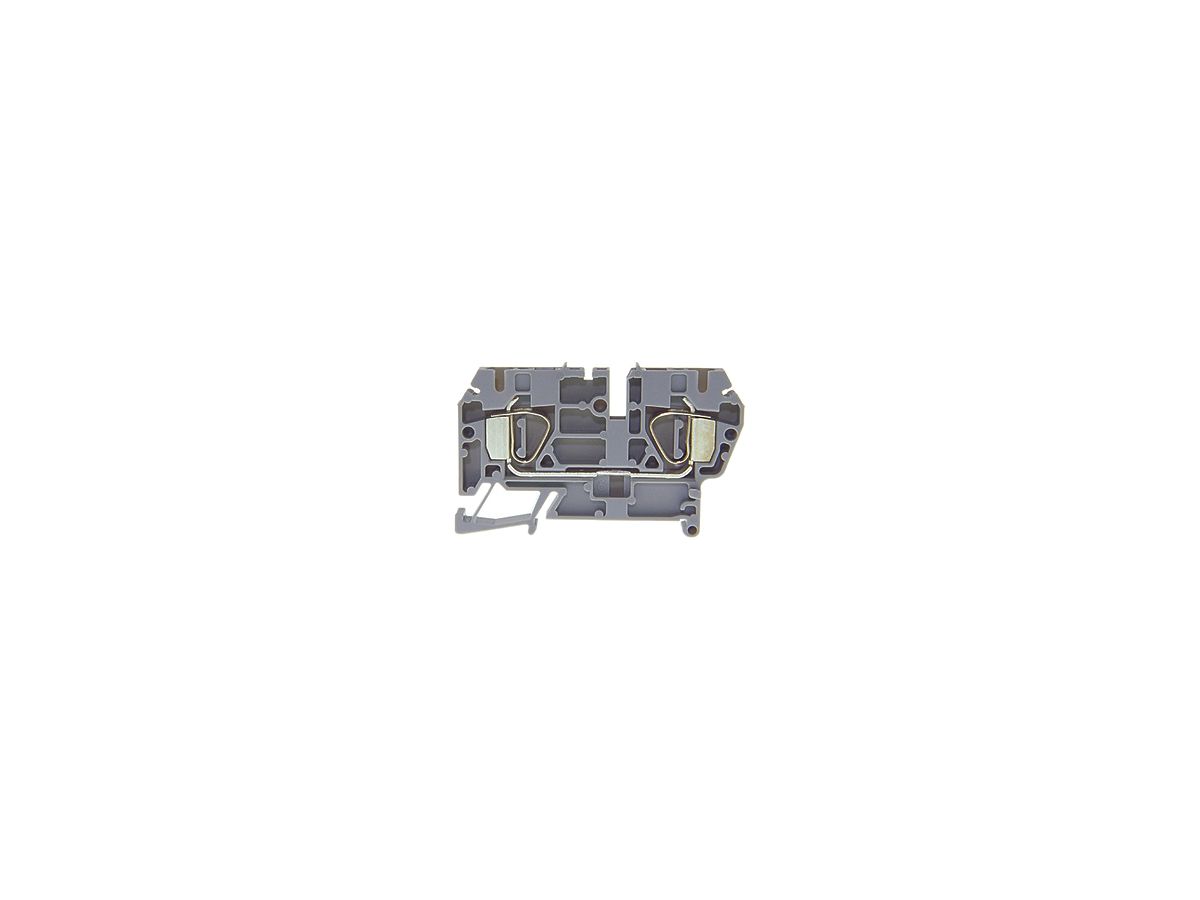 Durchgangs-Reihenklemme Woertz Ex 0.5…4mm² 30A 600V Federzugansch.2×1 TH35 grau