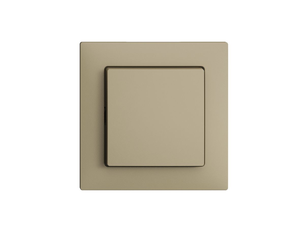 Frontset EDIZIOdue sand 60×60mm für Druckschalter