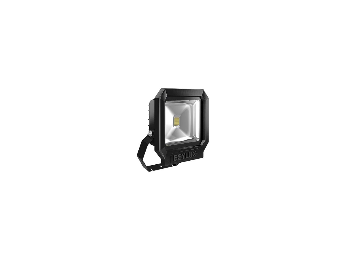 LED-Strahler ESYLUX OFL SUN, 50W 5000K 4500lm 227×86×252mm IP65, schwarz