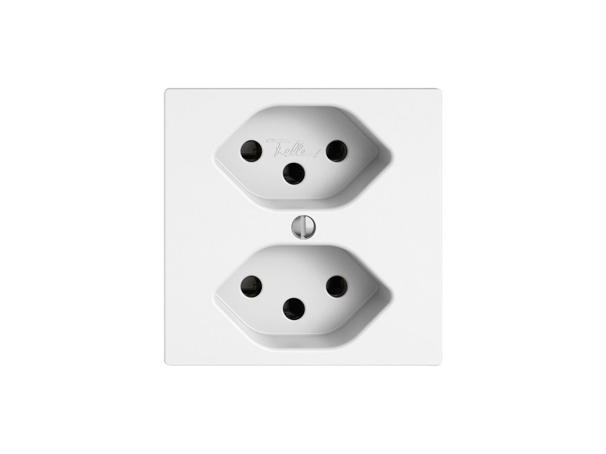 Steckdose EDIZIO.liv SNAPFIX® 2×Typ 13 10A 250VAC Parallel ×100 ws