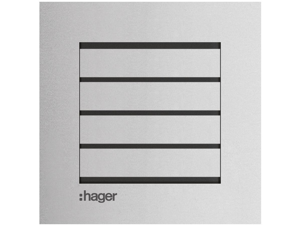 Audio-Modul Hager elcom.modesta 2-Draht für Türsprechanlage, Edelstahl