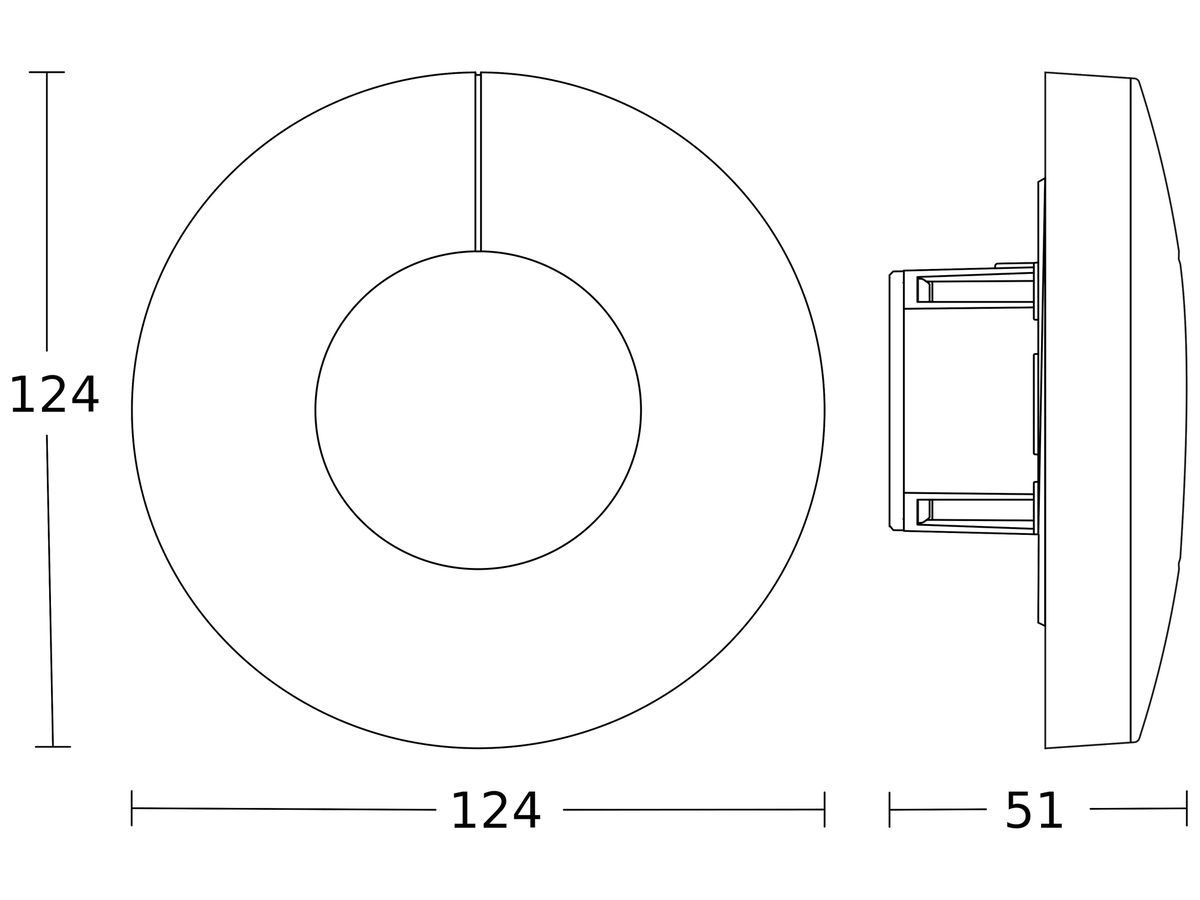 UP-Lichtsensor Steinel LightSensor Dual V3 KNX, rund weiss