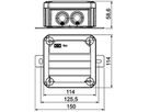 Kabelabzweigkasten Bettermann FireBox T60ED 06A E30…E90 114×114×57mm 5×6mm²