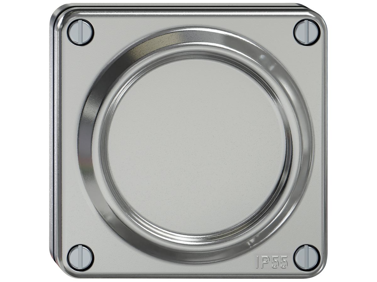 UP-Blindabdeckung ELEMENT SNAPFIX® 87×87×13mm alu